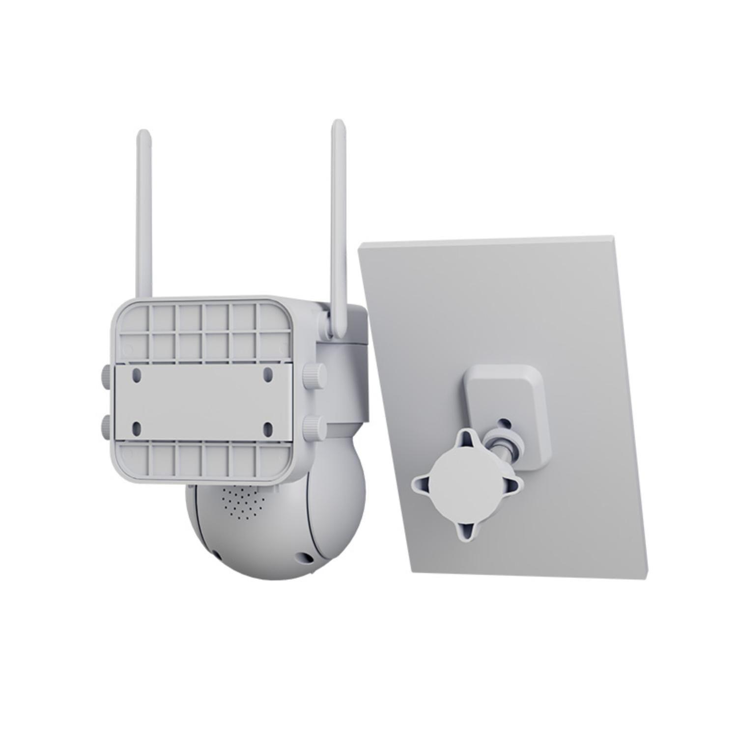 Cámara Wi-Fi exterior Nexxt PTZ solar 2K con luz-4