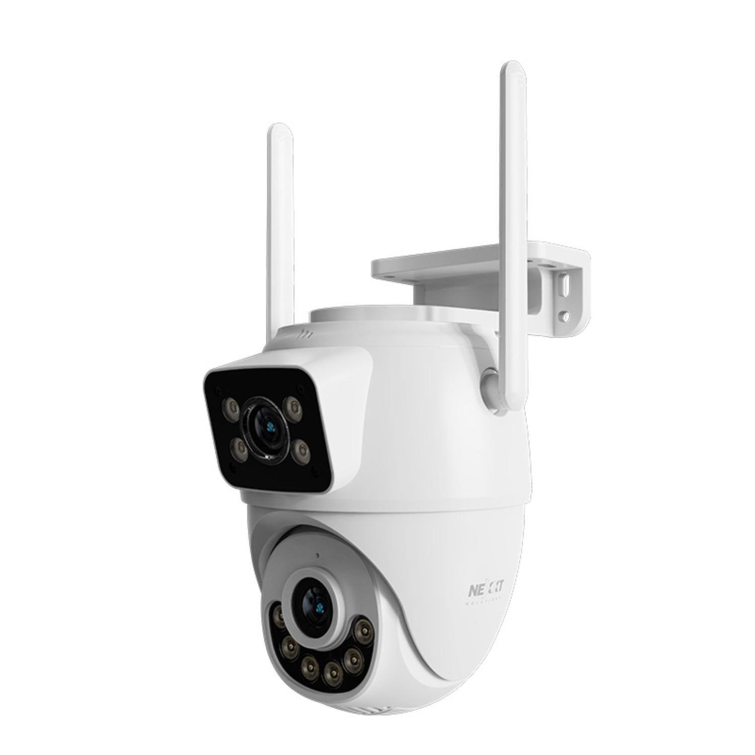 Cámara Wi-Fi exterior Nexxt PTZ doble lente + cámara fija RJ45-4