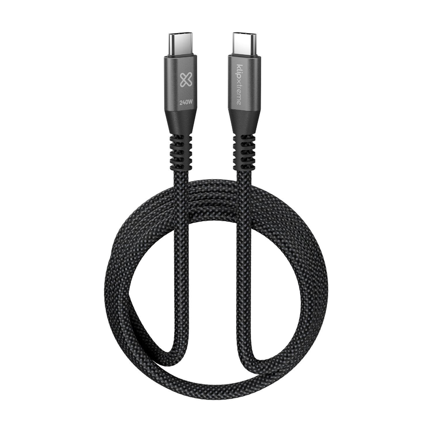 Klip Xtreme Cable Trenzado USB-C PowerGo 750 240W 1.8m-6