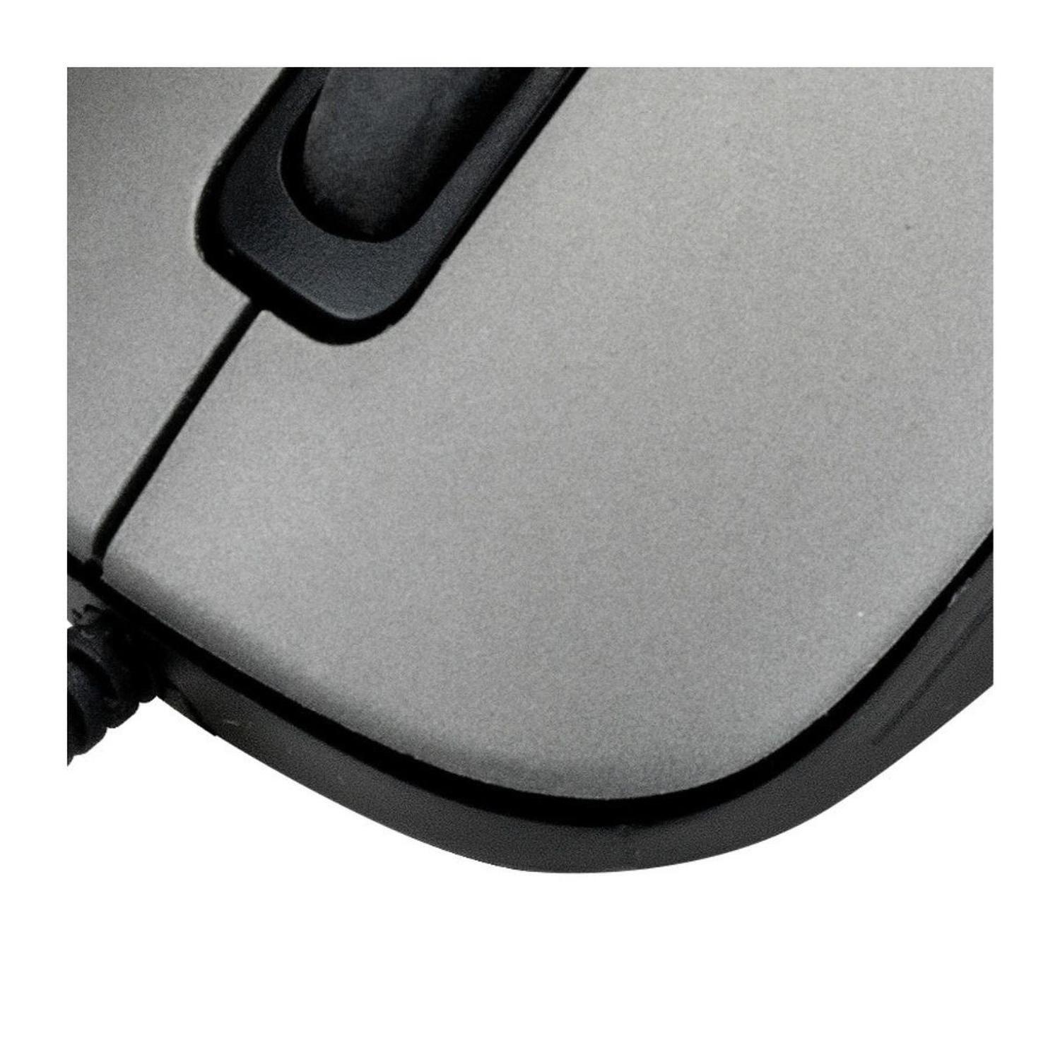 Mouse Optico USB c/Cable KlipXtreme KMO-111 Gris-3