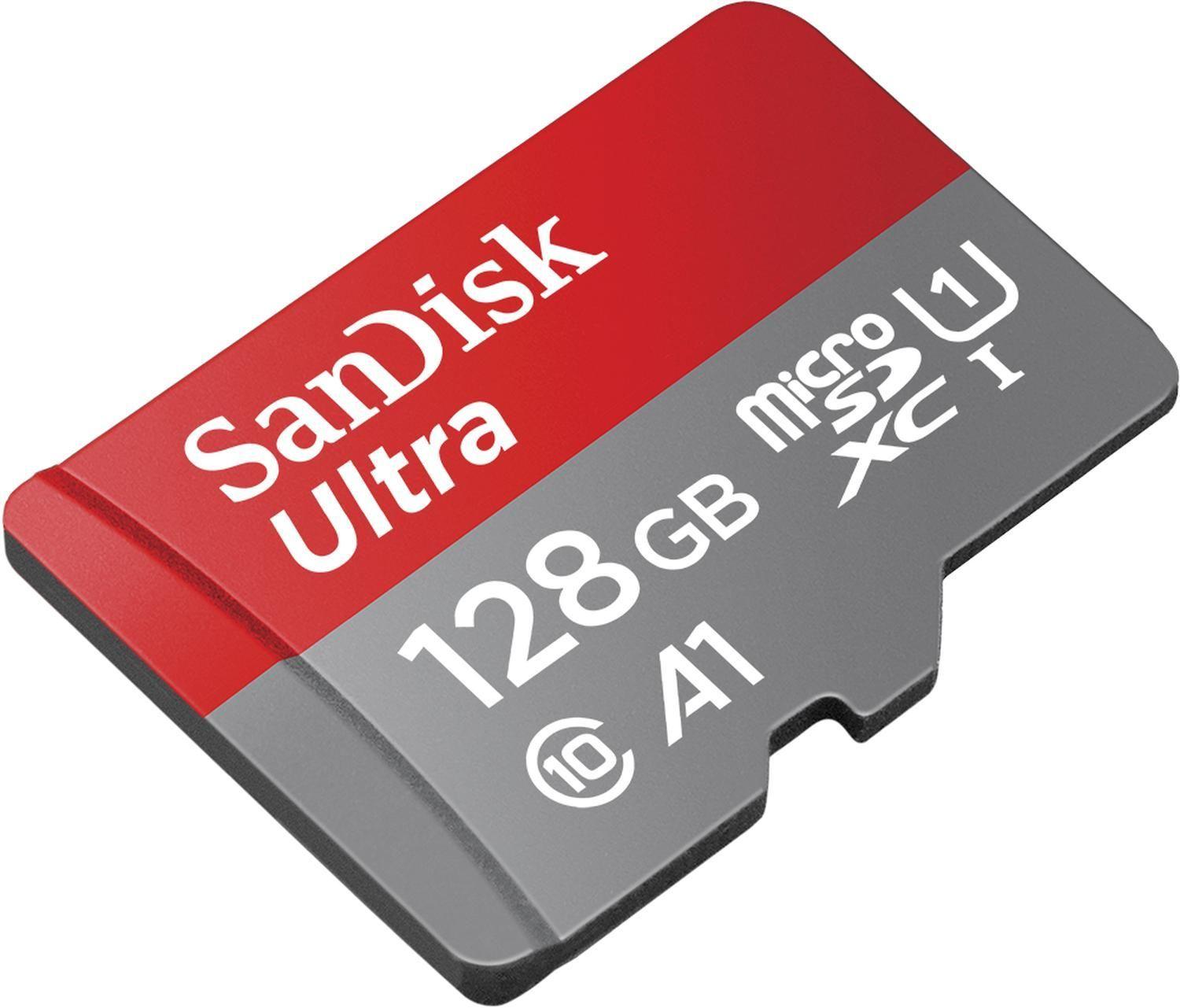 SanDisk MicroSDHC Ultra con adaptador. USH-1 C10 Android 120MB - 128GB-1