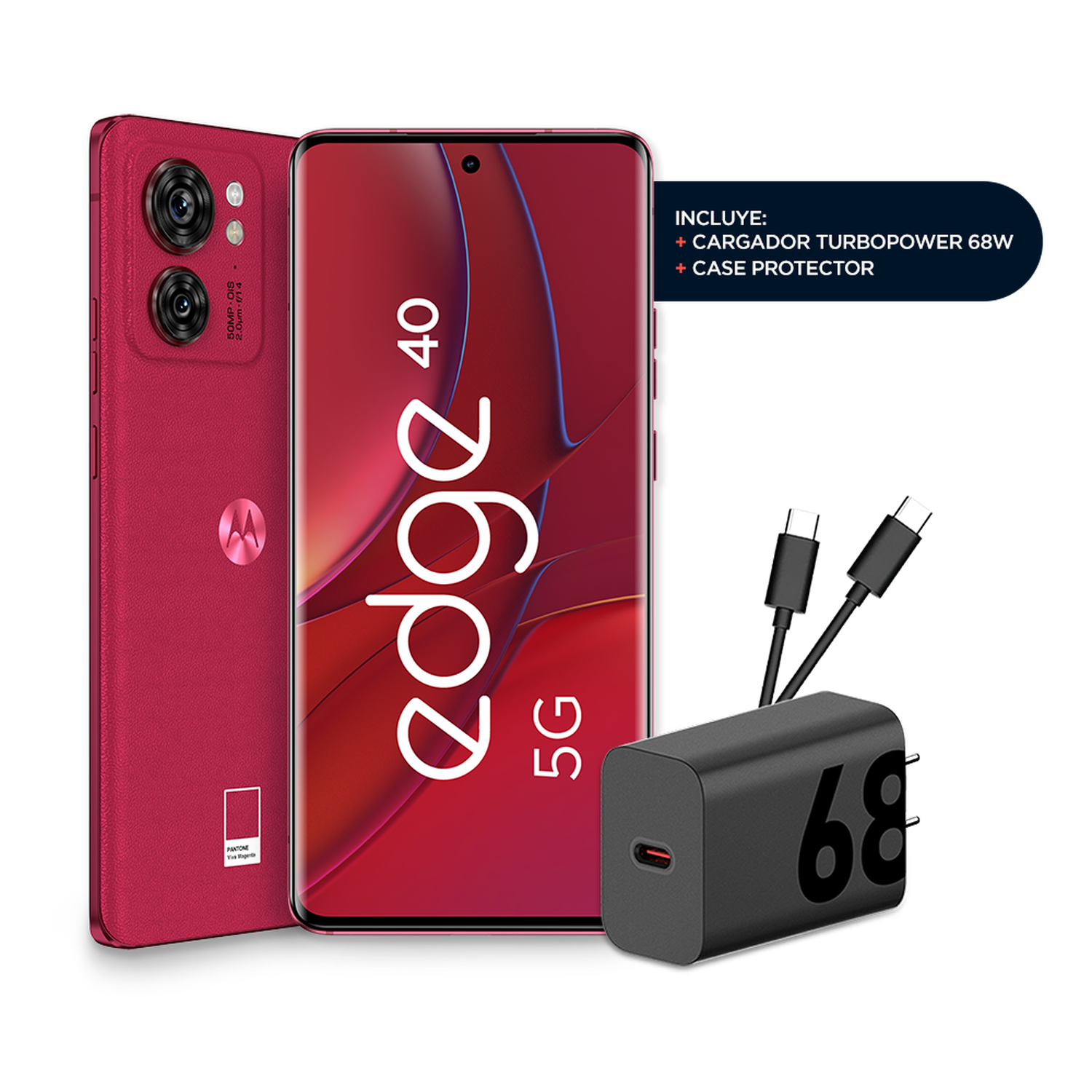 Celular Motorola EDGE 40 8+256 fucsia-1