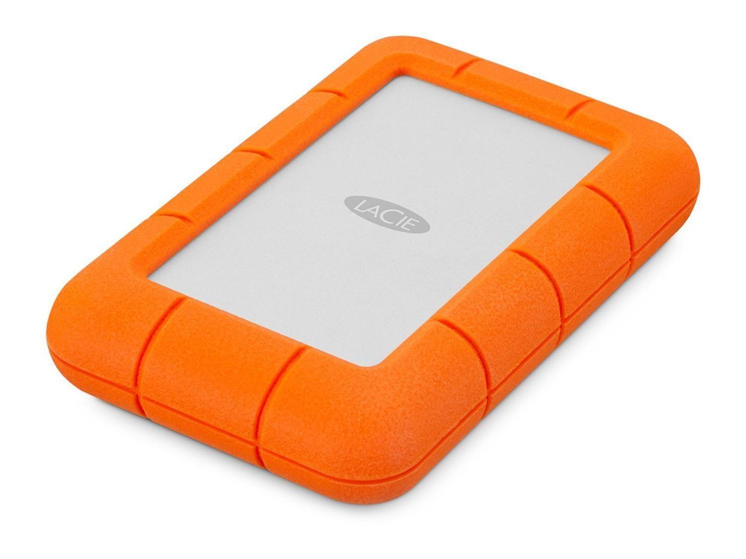Disco Duro Externo Seagate 2TB LaCie Rugged Plateado-1