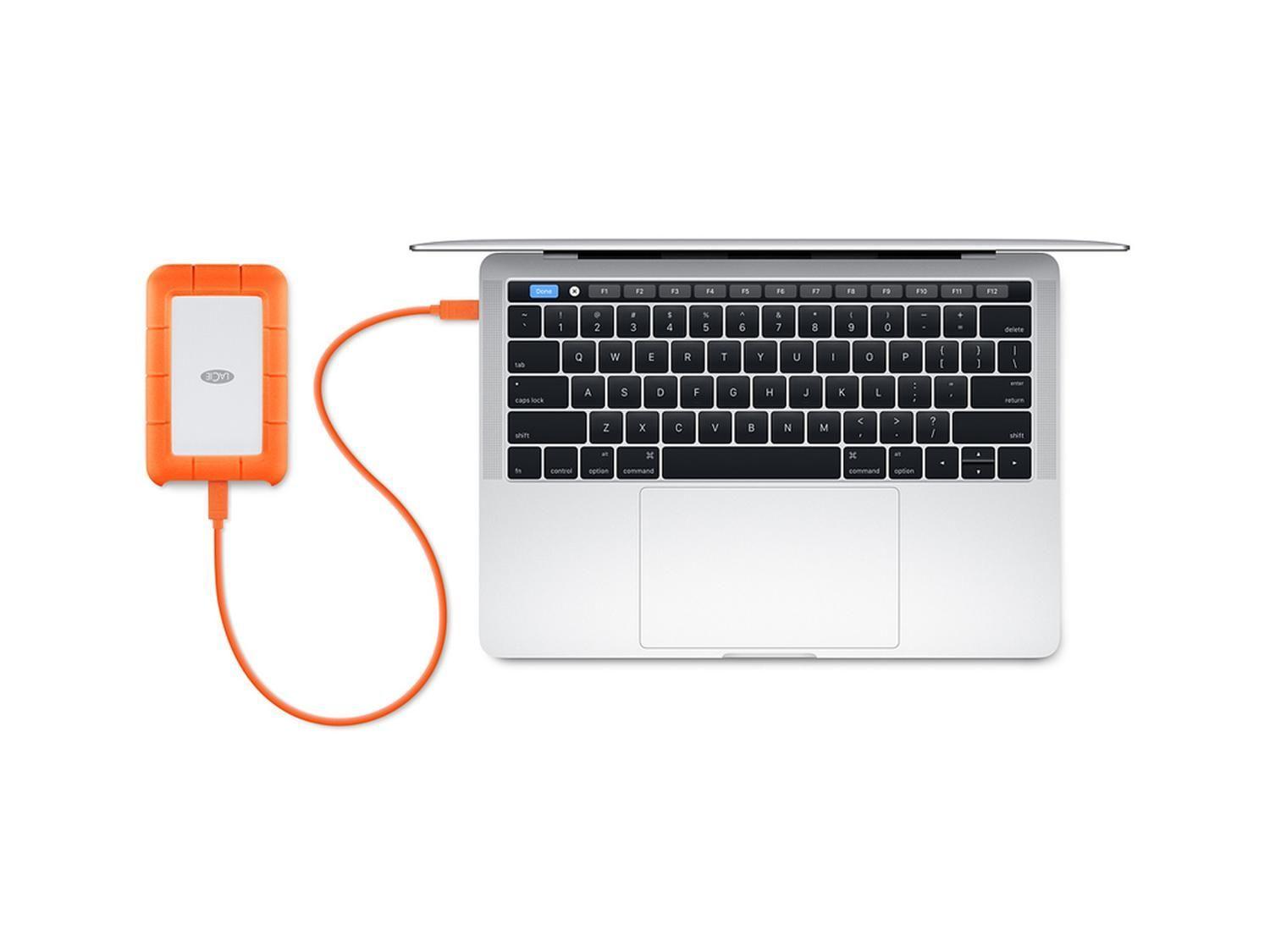 Disco Duro Externo Seagate 2TB LaCie Rugged Plateado-3