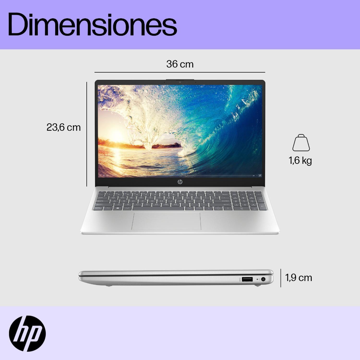 Notebook HP 15-fd0010la, Intel Core i3, 8 GB, 512 GB Unidad de estado sólido, 15.6, FHD Windows 11 H-4