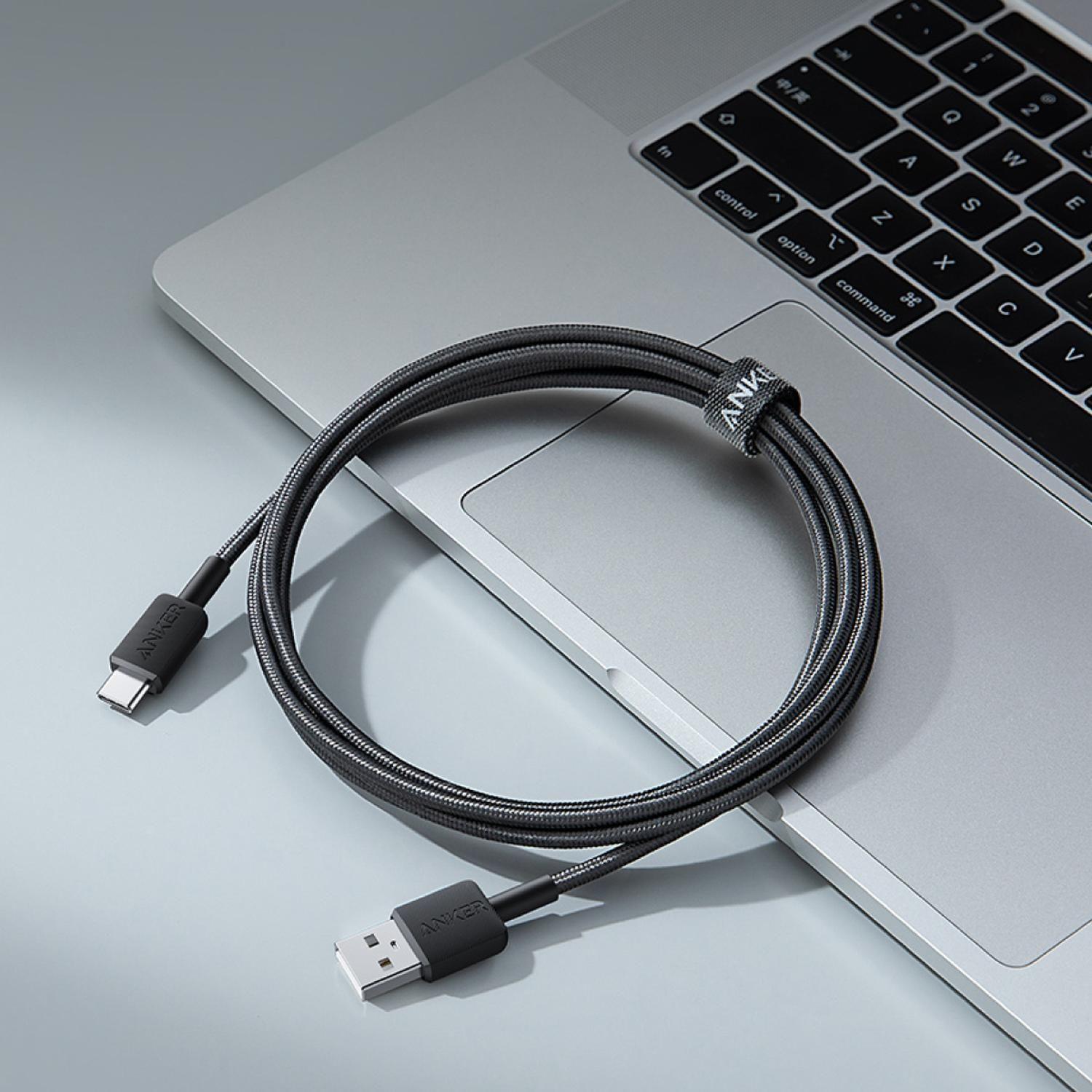 Cable Anker 322 USB-A a USB-C 1.8m 6ft Braided Black-3