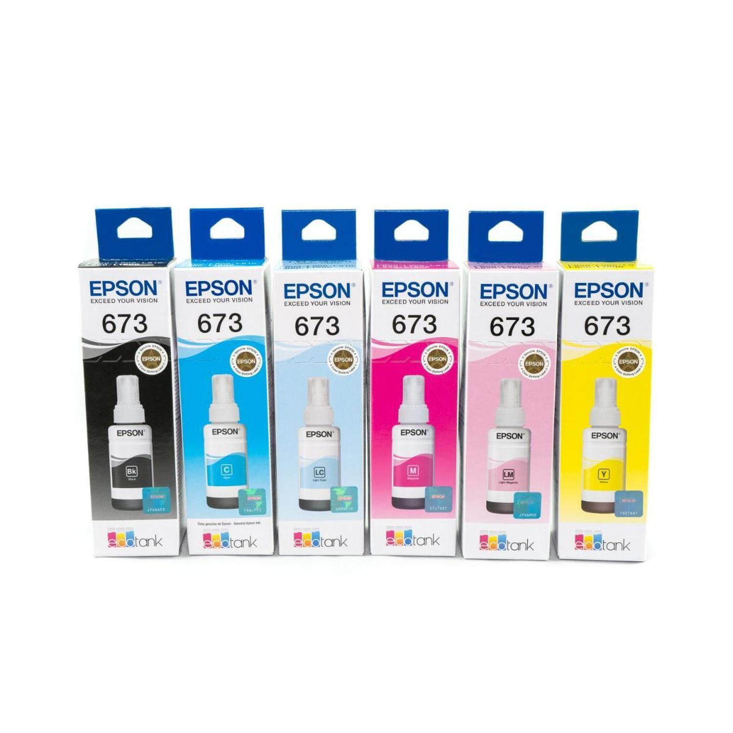 Botella De Tinta Epson T673 Cyan-4