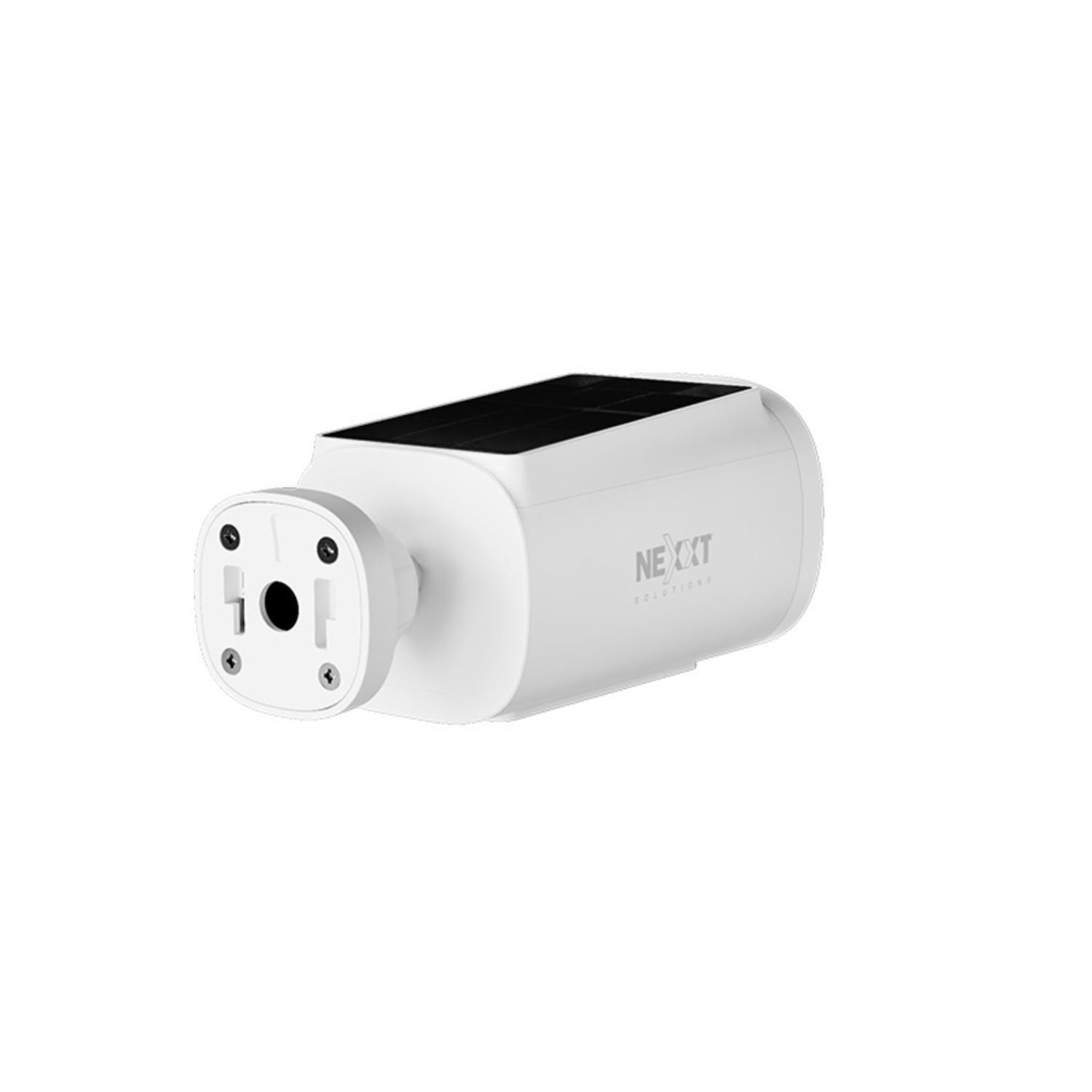 Cámara Wi-Fi exterior Nexxt fija 2K con panel solar incluido-4