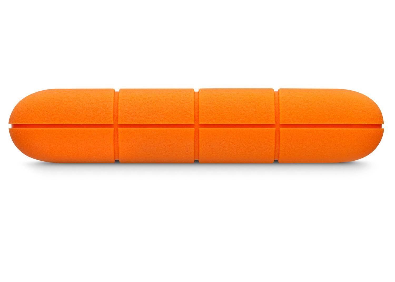 Disco Duro Externo Seagate 1TB LaCie Rugged Mini USB-3.0 Plateado/Naranja-4