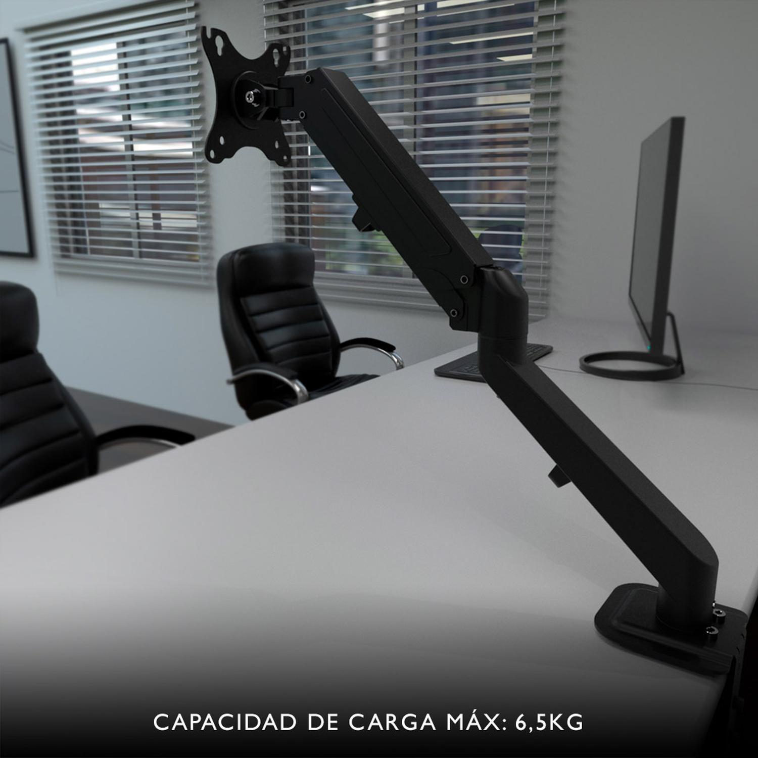 Soporte monitor Klip Xtreme neumatico 17 a 27 PUL KMM-400-3