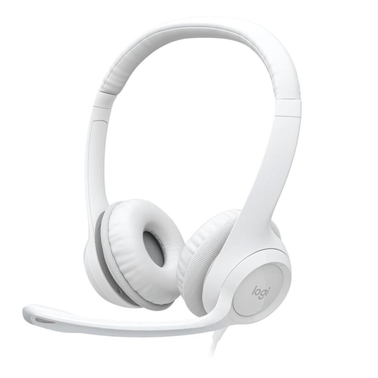 Logitech Audifono H390 Blanco-0