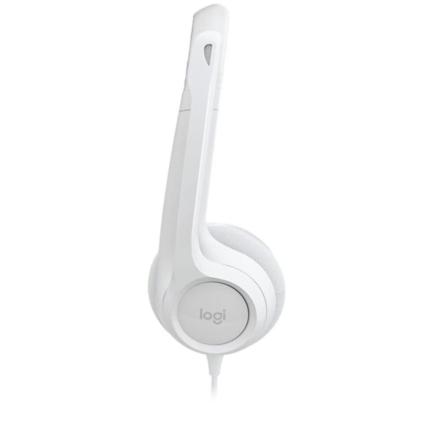 Logitech Audifono H390 Blanco-3