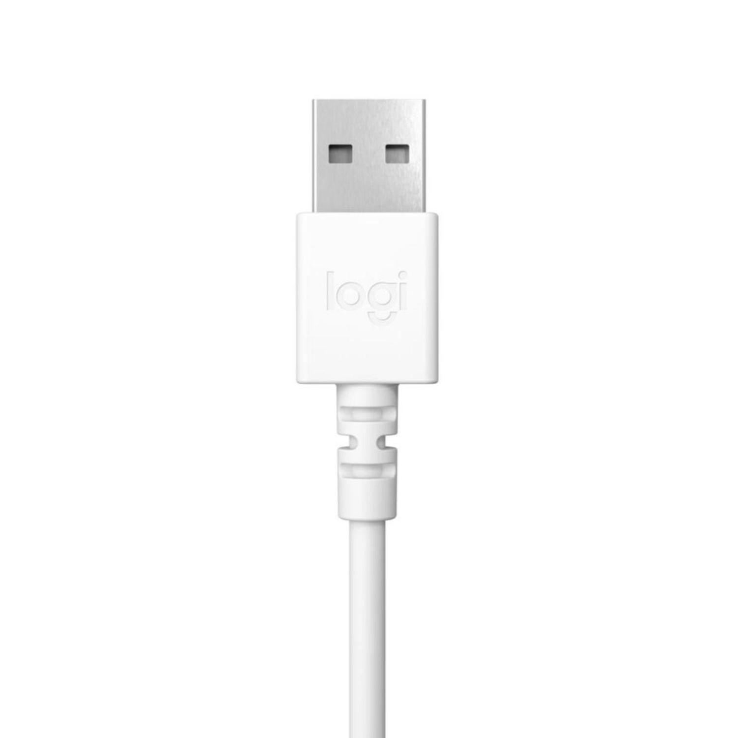 Logitech Audifono H390 Blanco-5