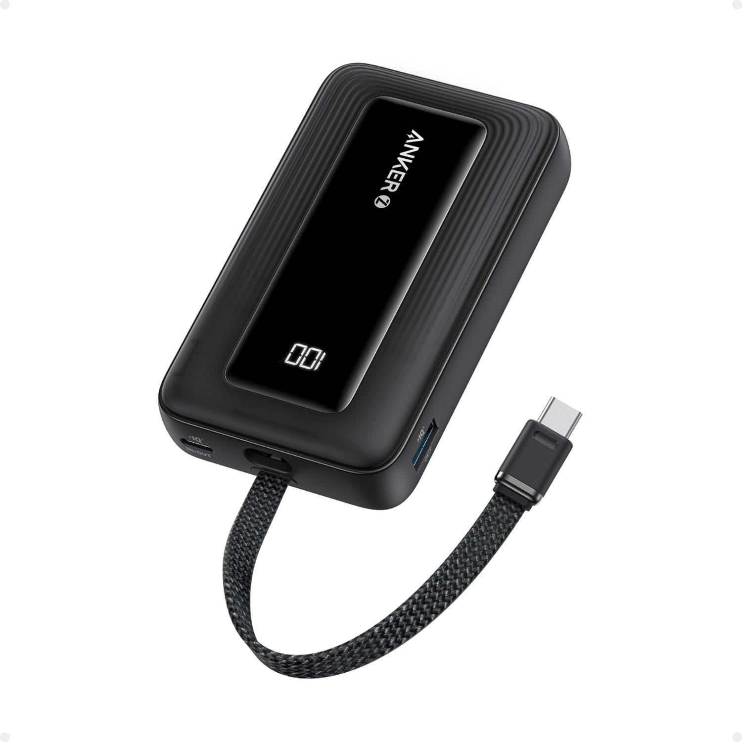 Cargador Portátil Power Bank Anker Zolo 10000mAh con USB C Black-1