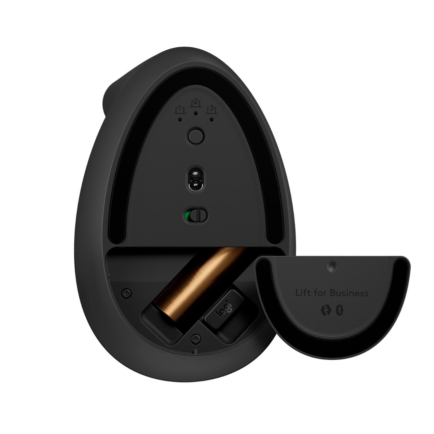 Mouse Inalambrico Logitech Lift Vertical Zurdo Grafito-3