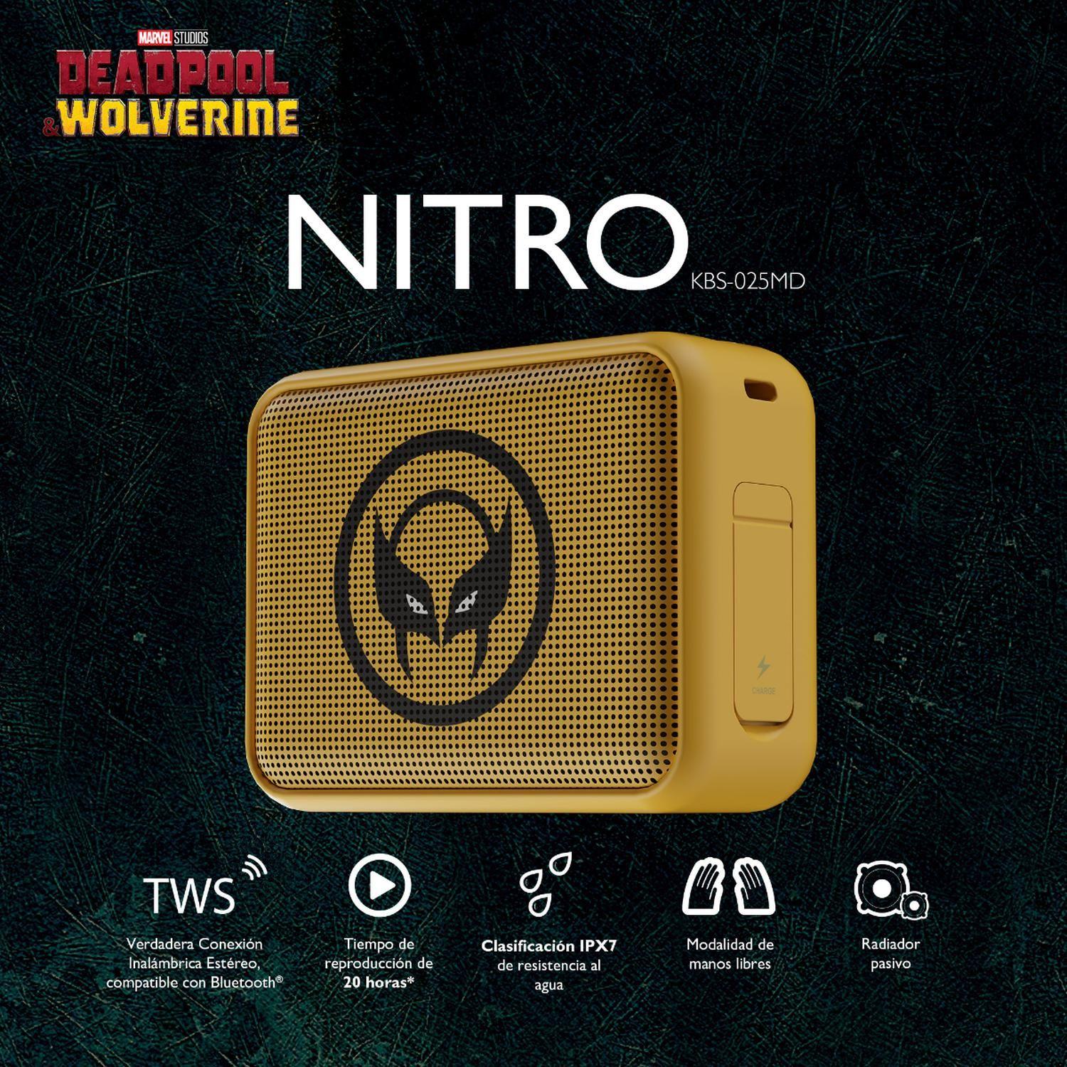 Parlante Bluetooth Portátil Klip Xtreme Nitro Wolverine KBS-025MD-W-5