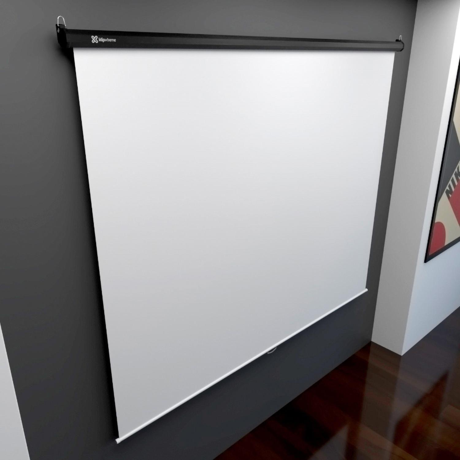 Pantallas de pared y techo manual klipxtreme KPS-303-4