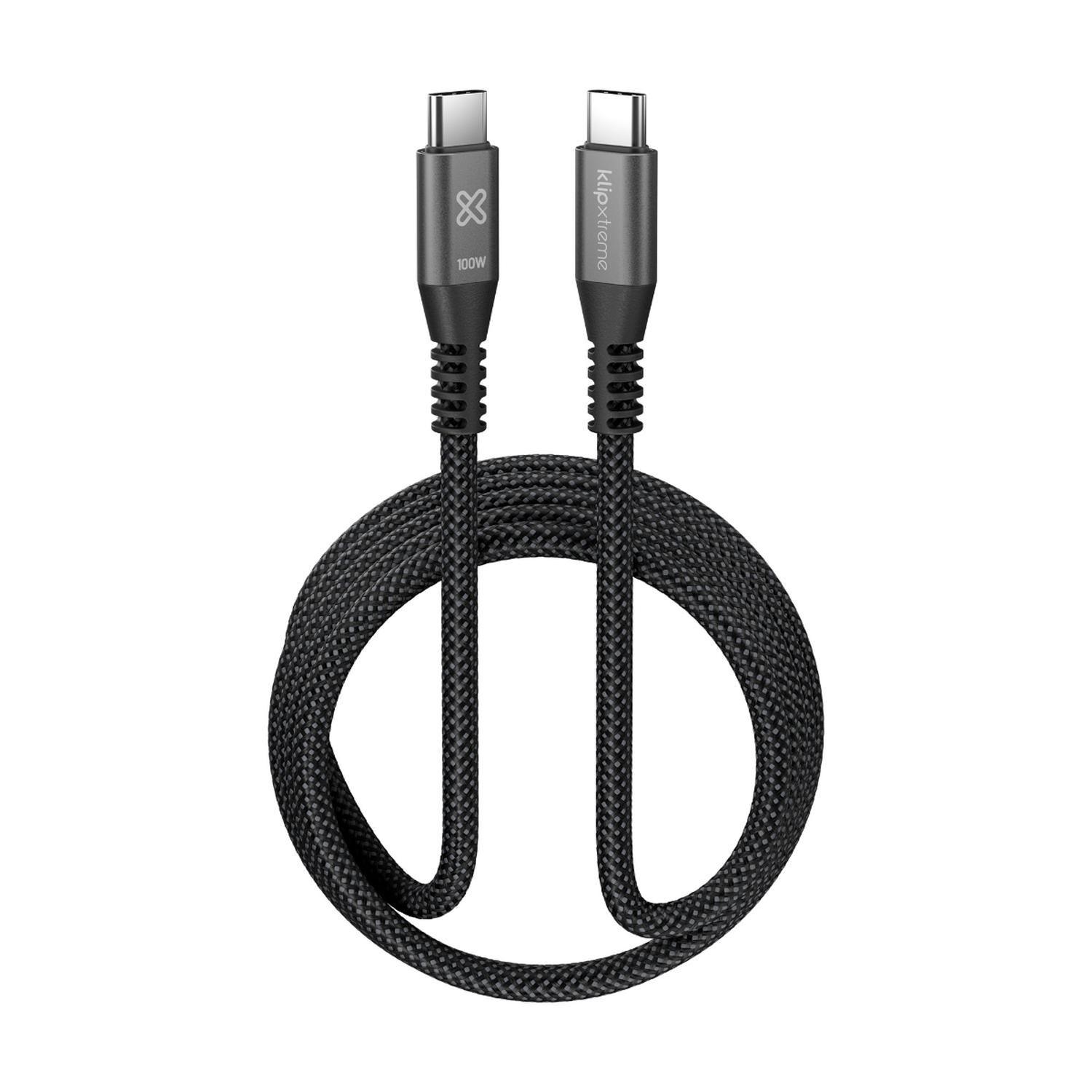 Klip Xtreme Cable Trenzado USB-C PowerGo 550 100W 1.8m-0