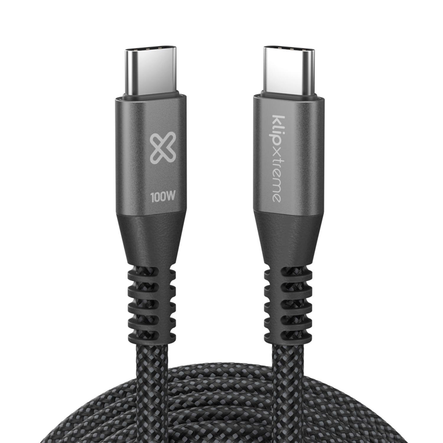 Klip Xtreme Cable Trenzado USB-C PowerGo 550 100W 1.8m-1