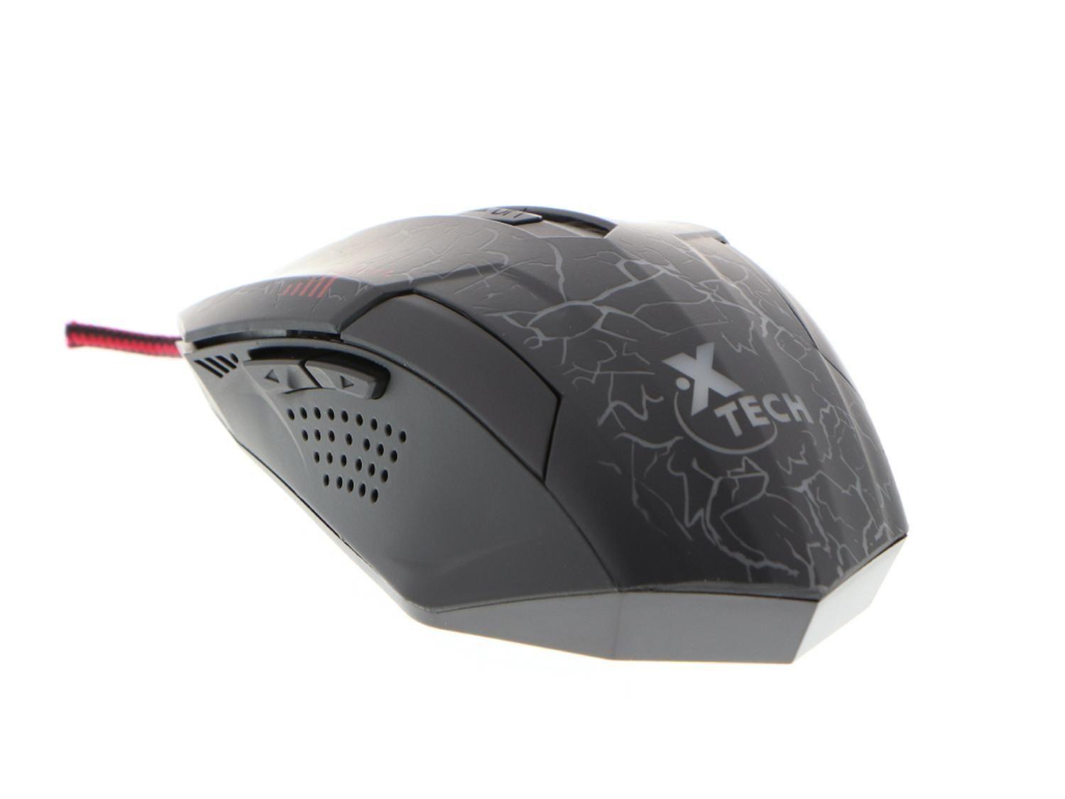 Mouse Gamer Xtech USB 6Bot LED 3Col 2400dpi XTM-510 Con diseño-1