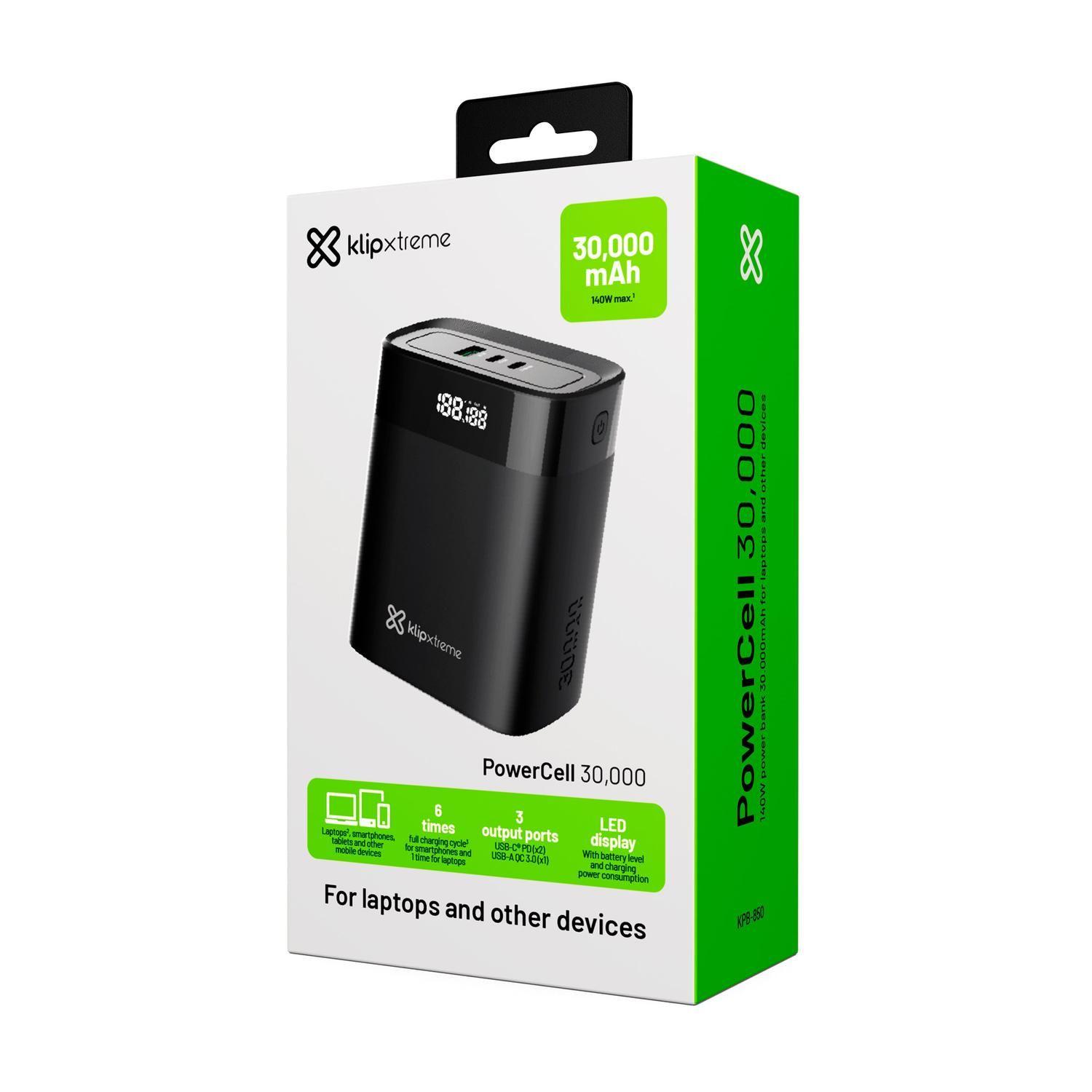 Klip Xtreme PowerBank 30000 mAh PowerCell 140W-4