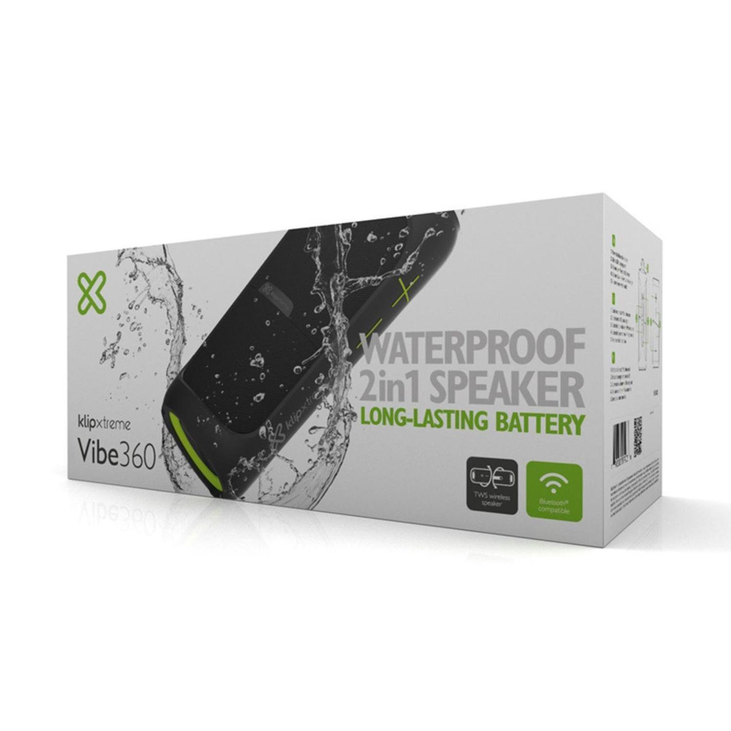 Parlante BT 2en1 IPX7 Sumerg 20W Aut 14Hs KlipXtreme KBS-800-4