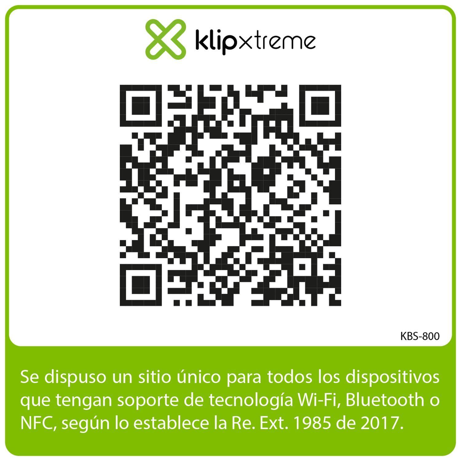 Parlante BT 2en1 IPX7 Sumerg 20W Aut 14Hs KlipXtreme KBS-800-6