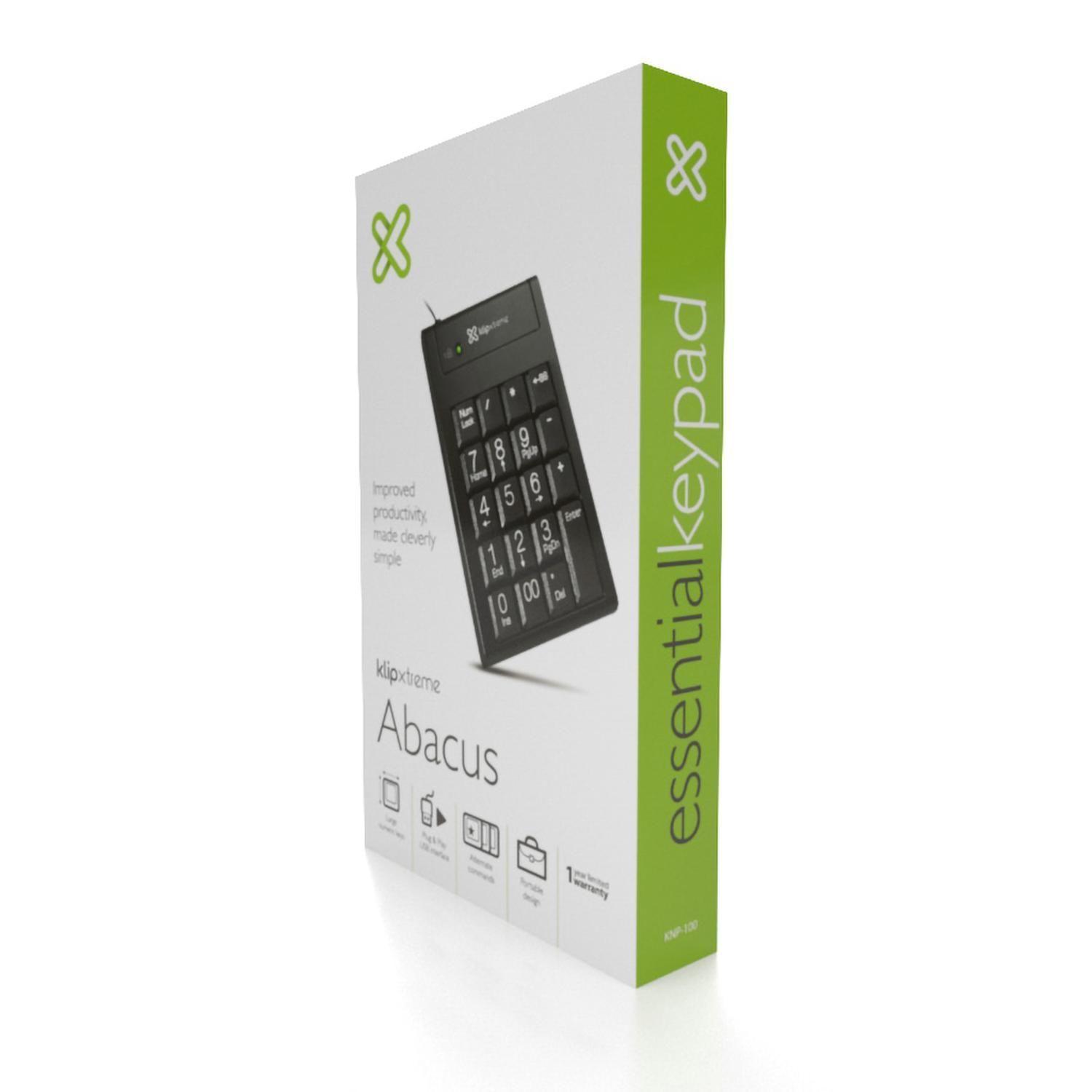 Teclado Numérico USB KlipXtreme KNP-100 Negro-8