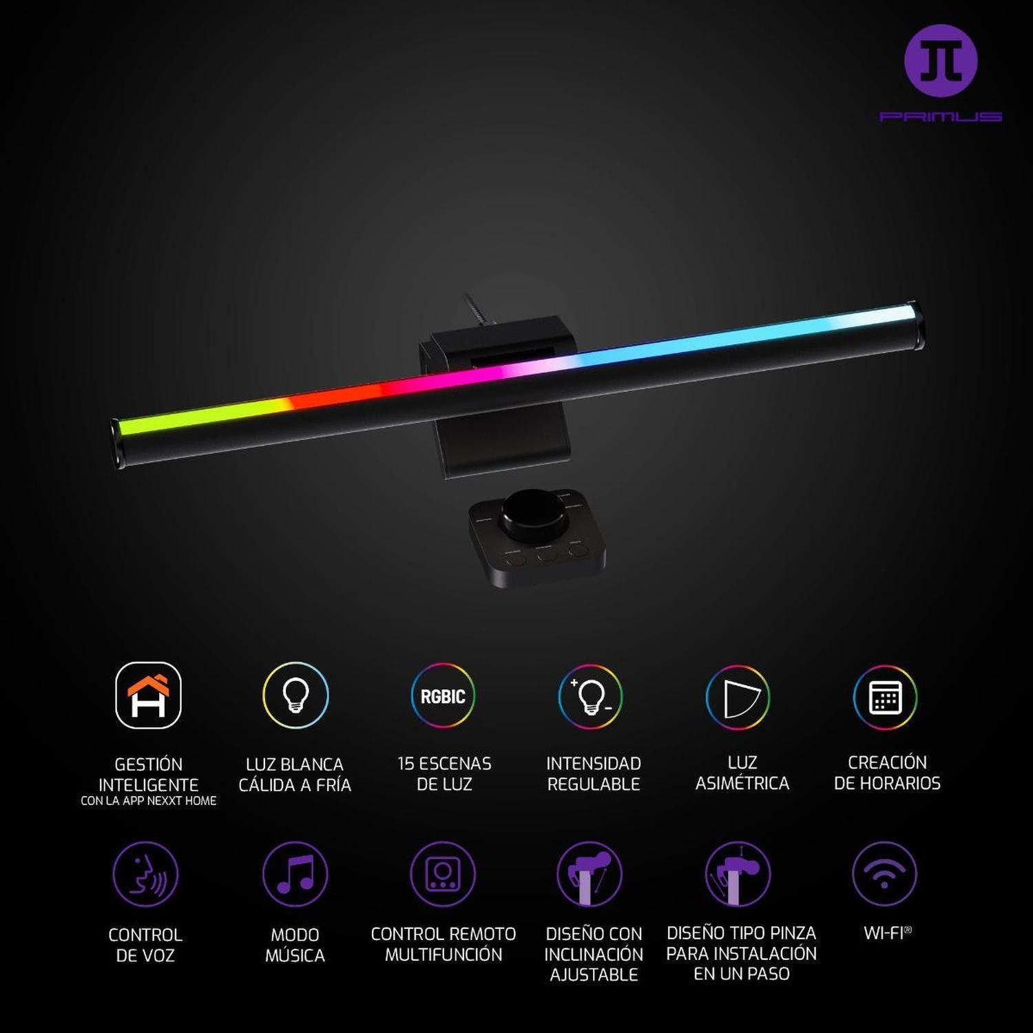 Barra de Luz Smart WiFi RGB para Monitor Primus Nimbus2L-2