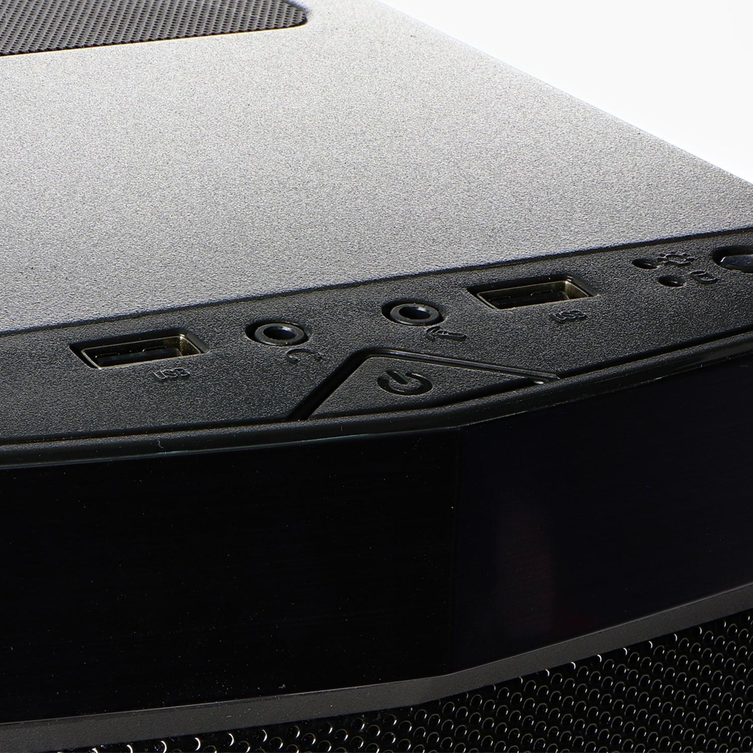 Gabinete Gamer MicroATX USBx3 Lateral Acrilico Xtech XT-GMR2 Negro-4
