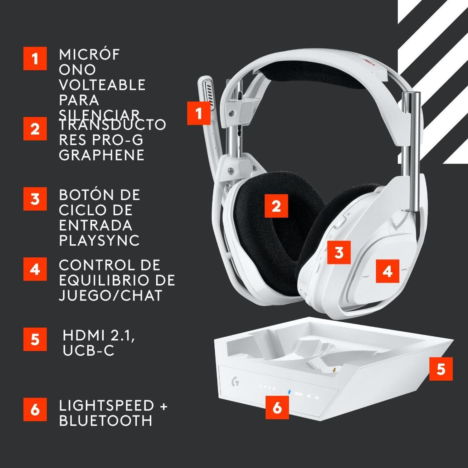 Audifono Gamer Inalambrico Astro A50 X Lightspeed Blanco-5