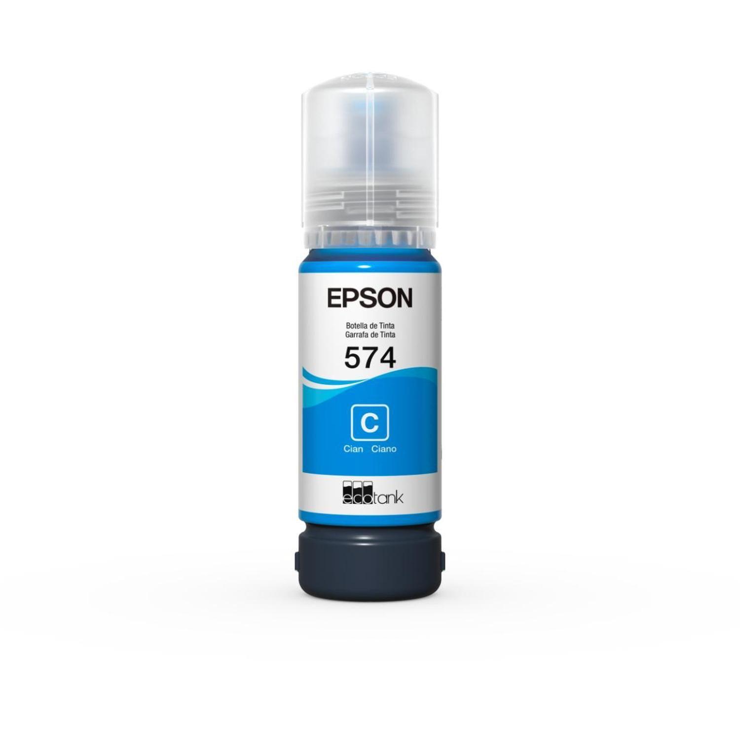 Botella De Tinta Epson T574 Cyan-4