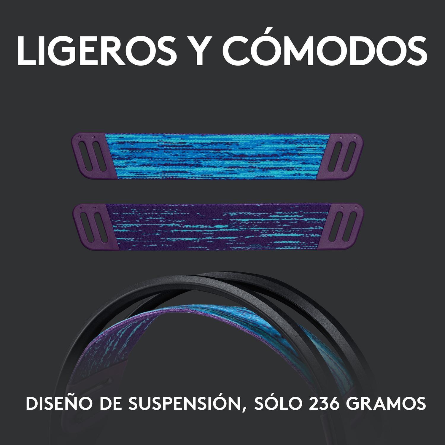 Audifono Gamer Inalambrico Logitech G535 Lightspeed Negro-2