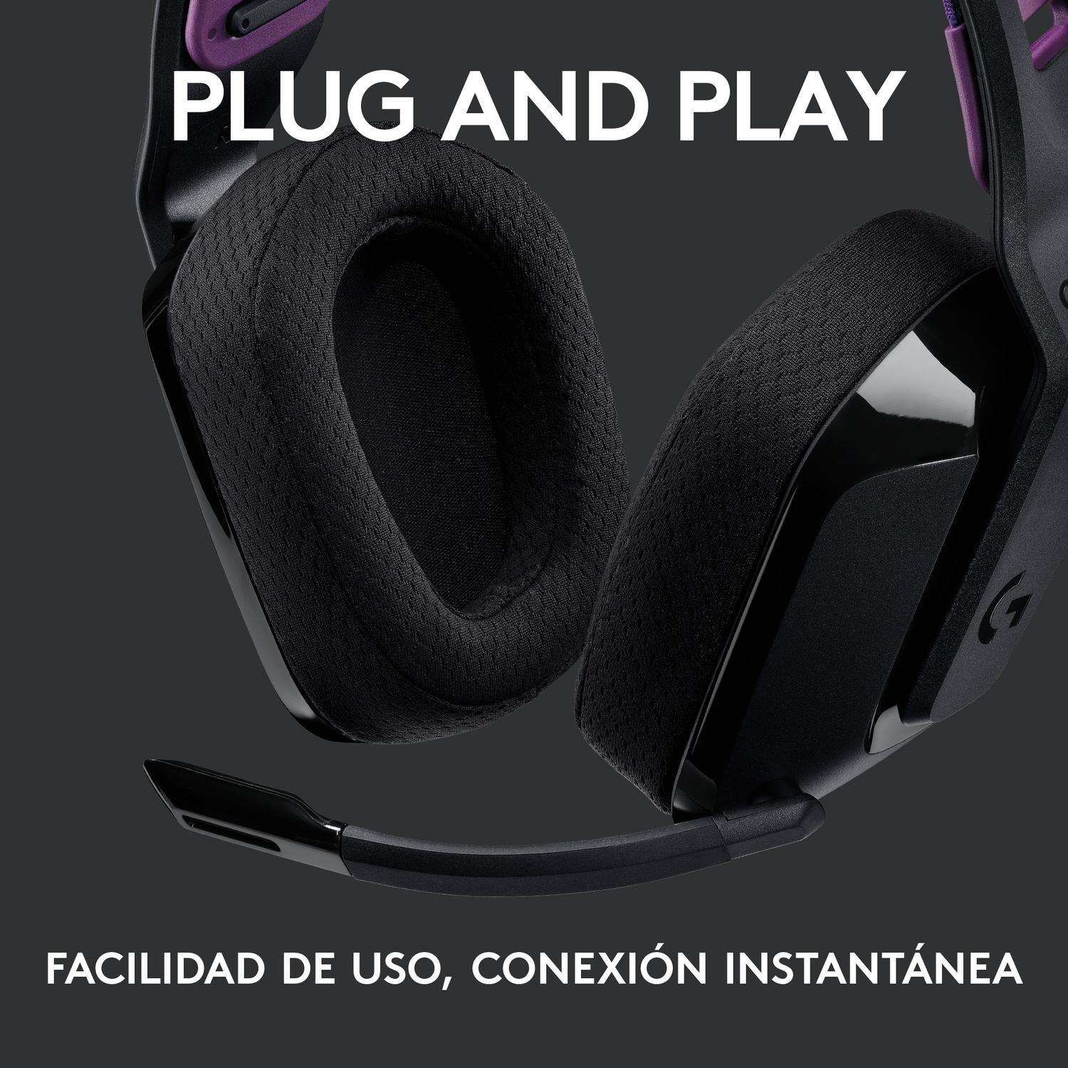 Audifono Gamer Inalambrico Logitech G535 Lightspeed Negro-3