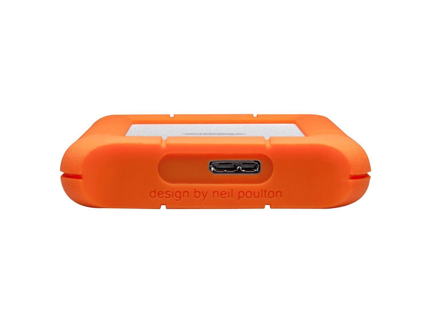 Disco Duro Externo Seagate 2TB LaCie Rugged Naranja 2.5"-1