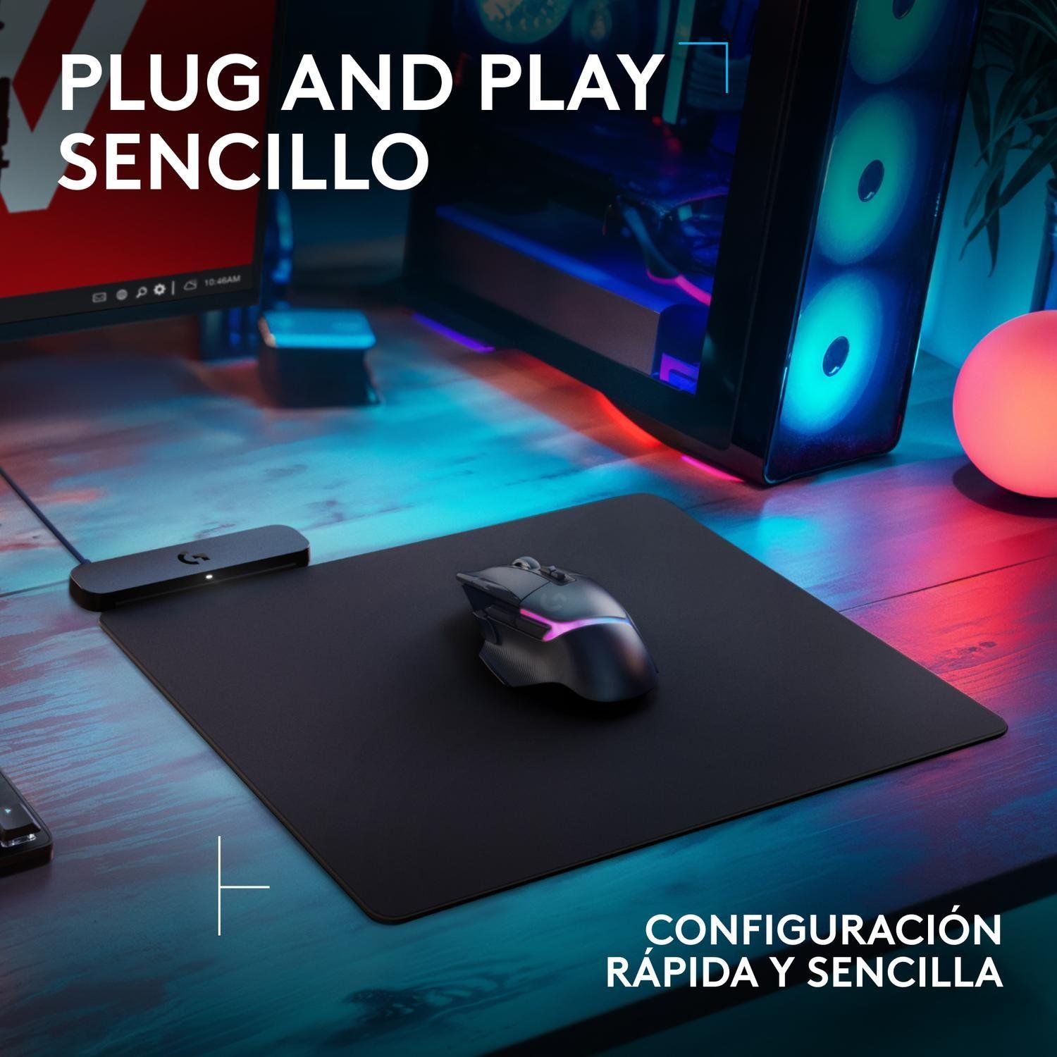 Mousepad Gamer Logitech Carga inalambrica Powerplay 2-2
