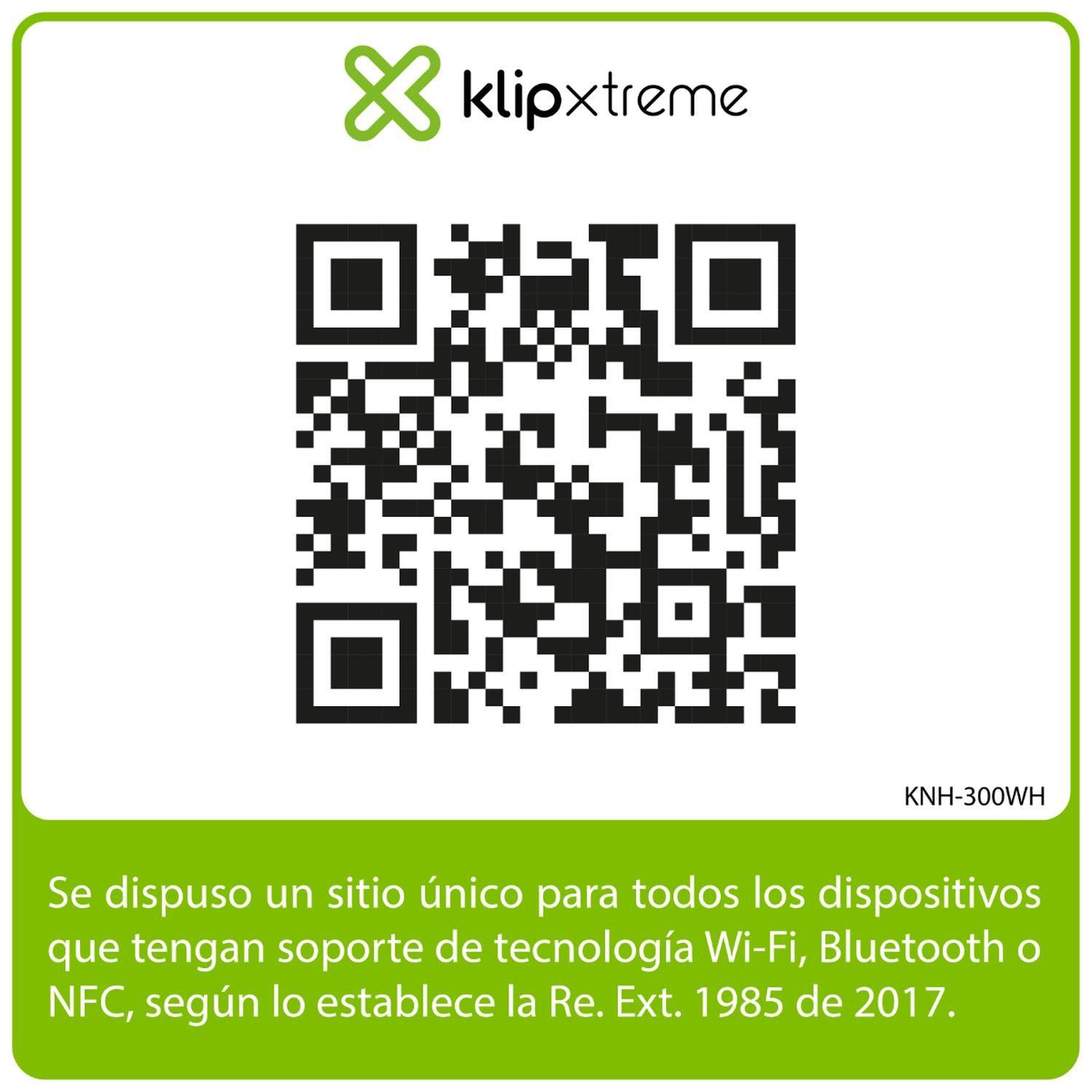 Audífonos On Ear Klip Xtreme Escape Blanco ANC KNH-300BK-7
