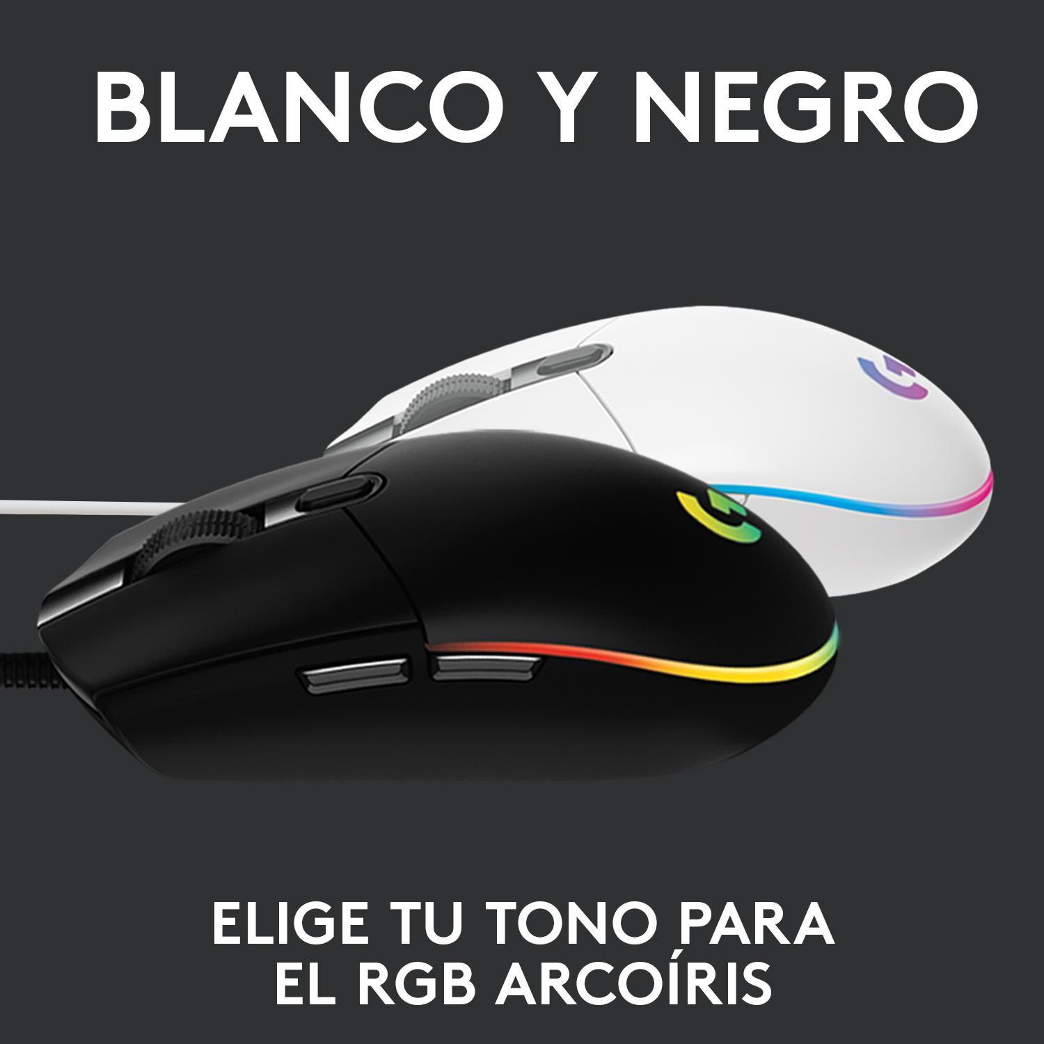 Mouse Gamer Logitech G203 Lightsync Blanco-7