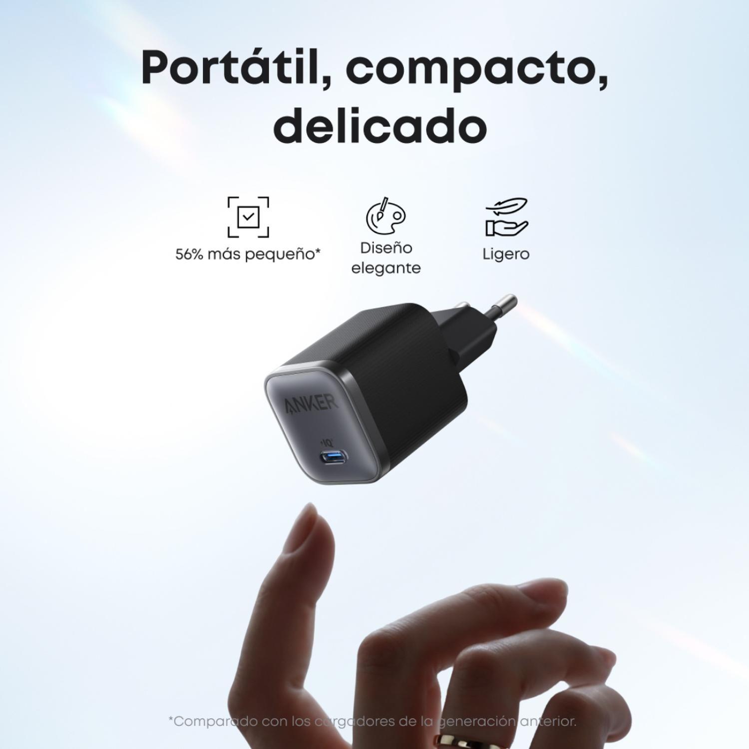 Cargador Carga Rápida Anker Nano 45W GaN PIQ 3.0 USB-C-2