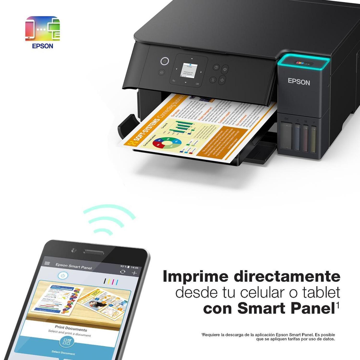 Impresora EPSON Multifunción 3en1 EcoTank L4360 Duplex WiFi-5