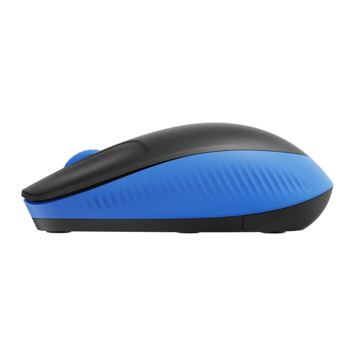 Mouse Inalambrico M190 Negro/Azul-3