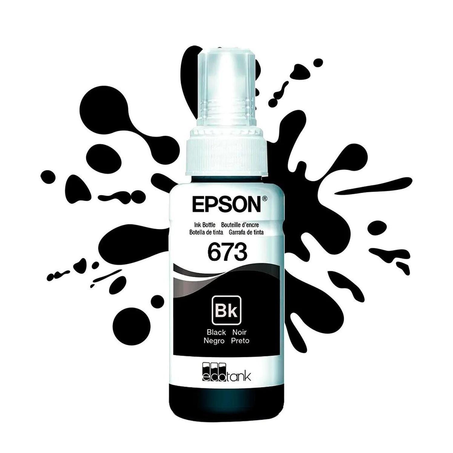 Botella de Tinta Epson Color Negro T673-3