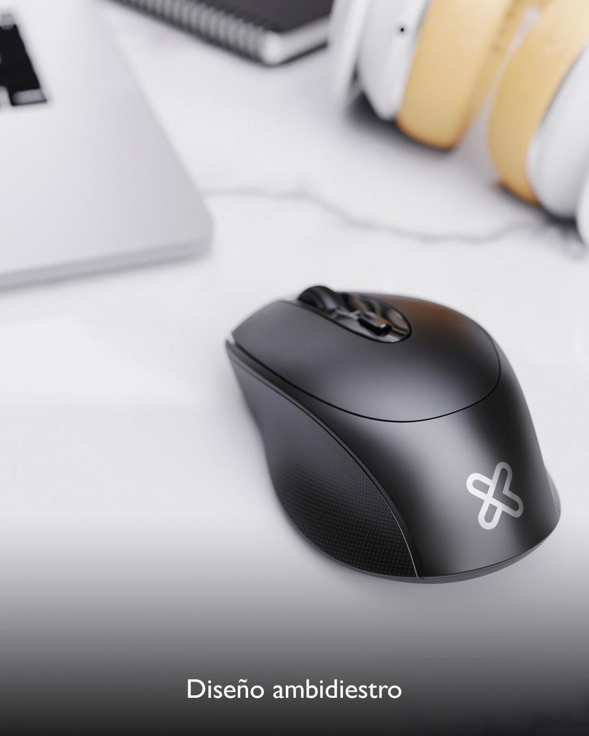 Mouse Inalámbrico Klip Xtreme EasyHand KMW-410BK Negro-6