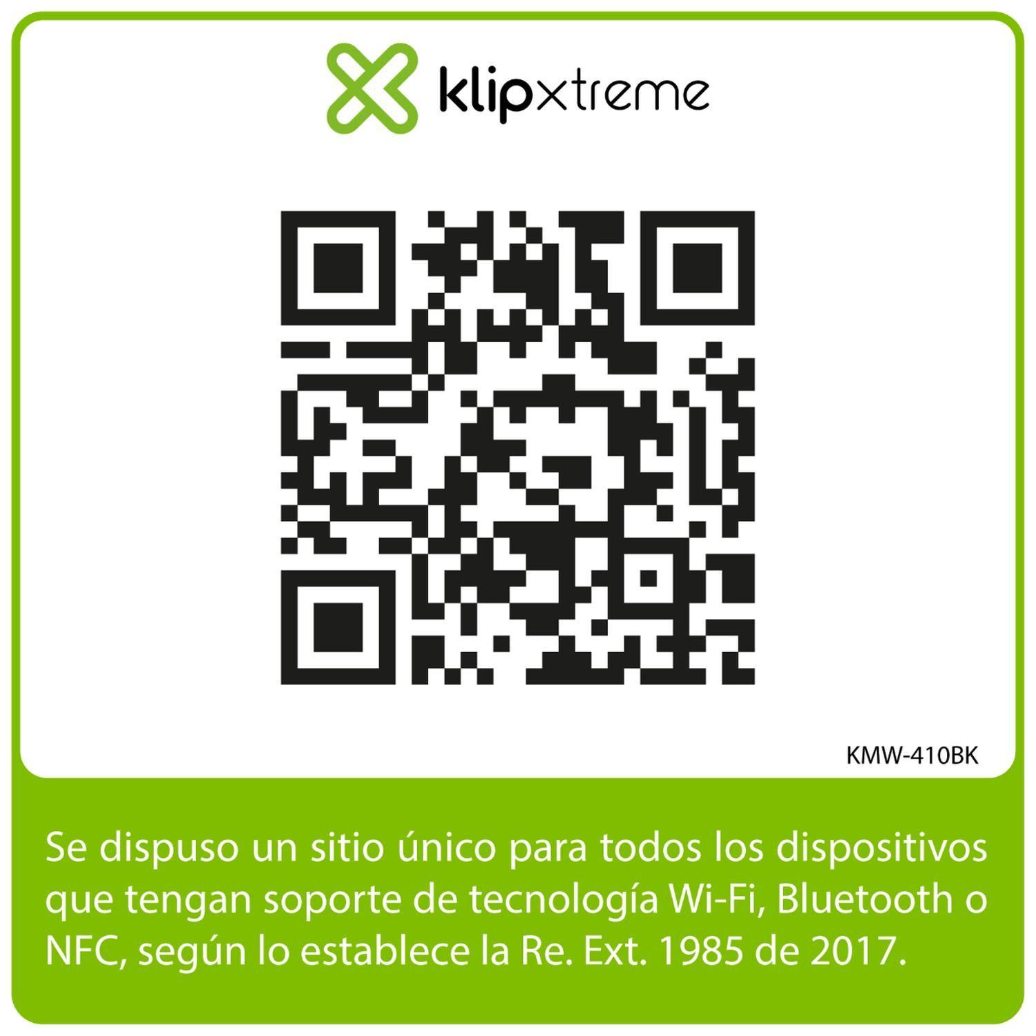 Mouse Inalámbrico Klip Xtreme EasyHand KMW-410BK Negro-7