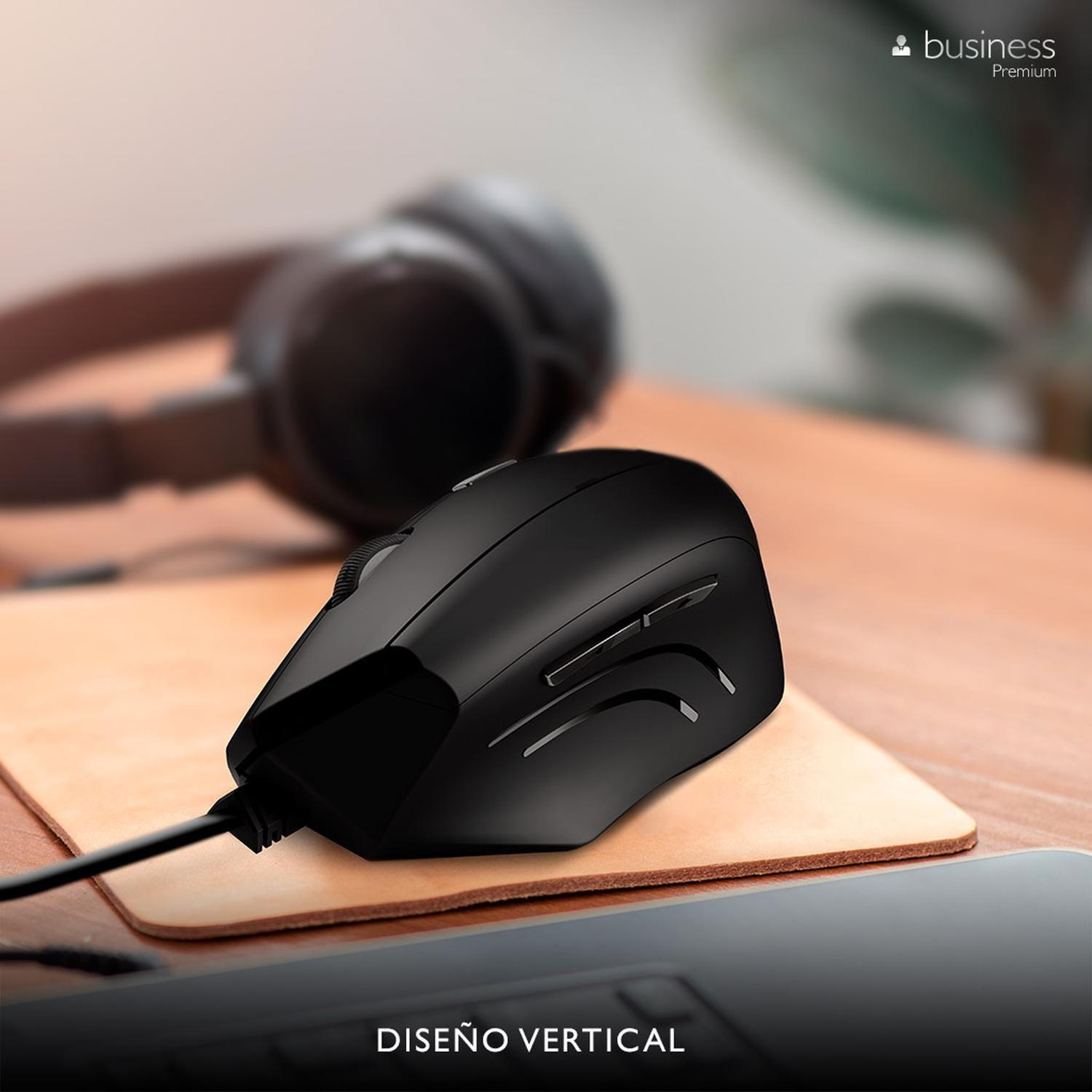 Mouse vertical Klip Xtreme alambrico ergonómico KMO-505-3