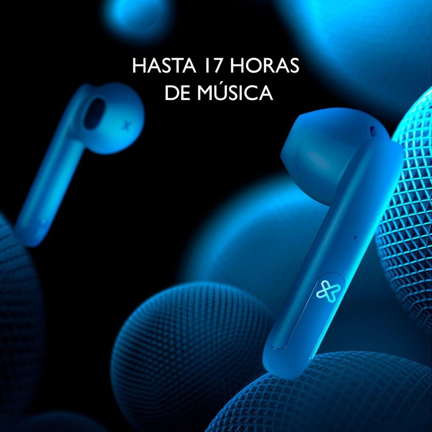 Audifono TWS auto 17 Hrs c/mic HD Klip Xtreme KTE-010 azul-2