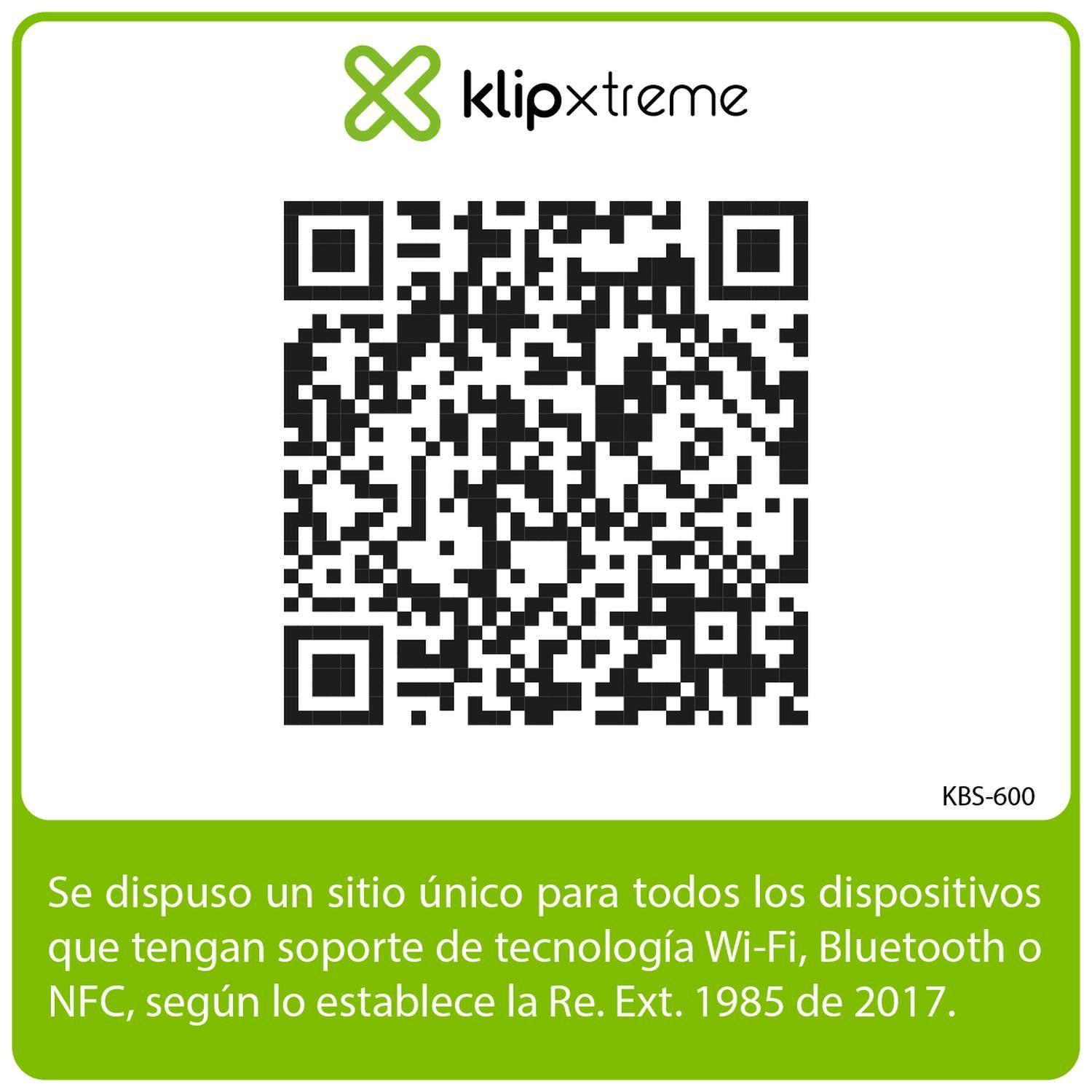 Parlante BT Oryx 31 Watts 13 hr aut IPX7 Klip Xtreme KBS-600-6