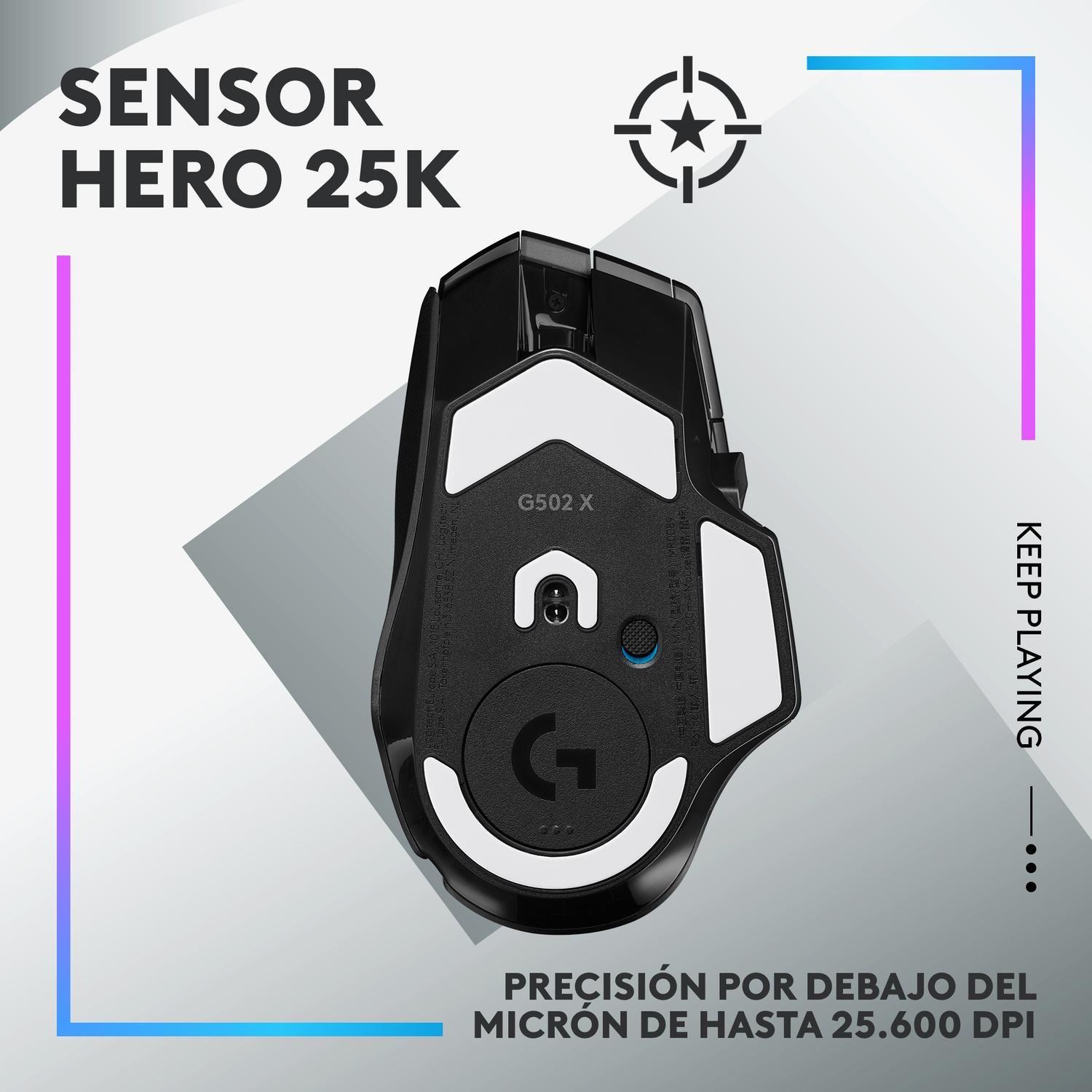 Logitech Mouse G G502 X PLUS óptico Bluetooth-3