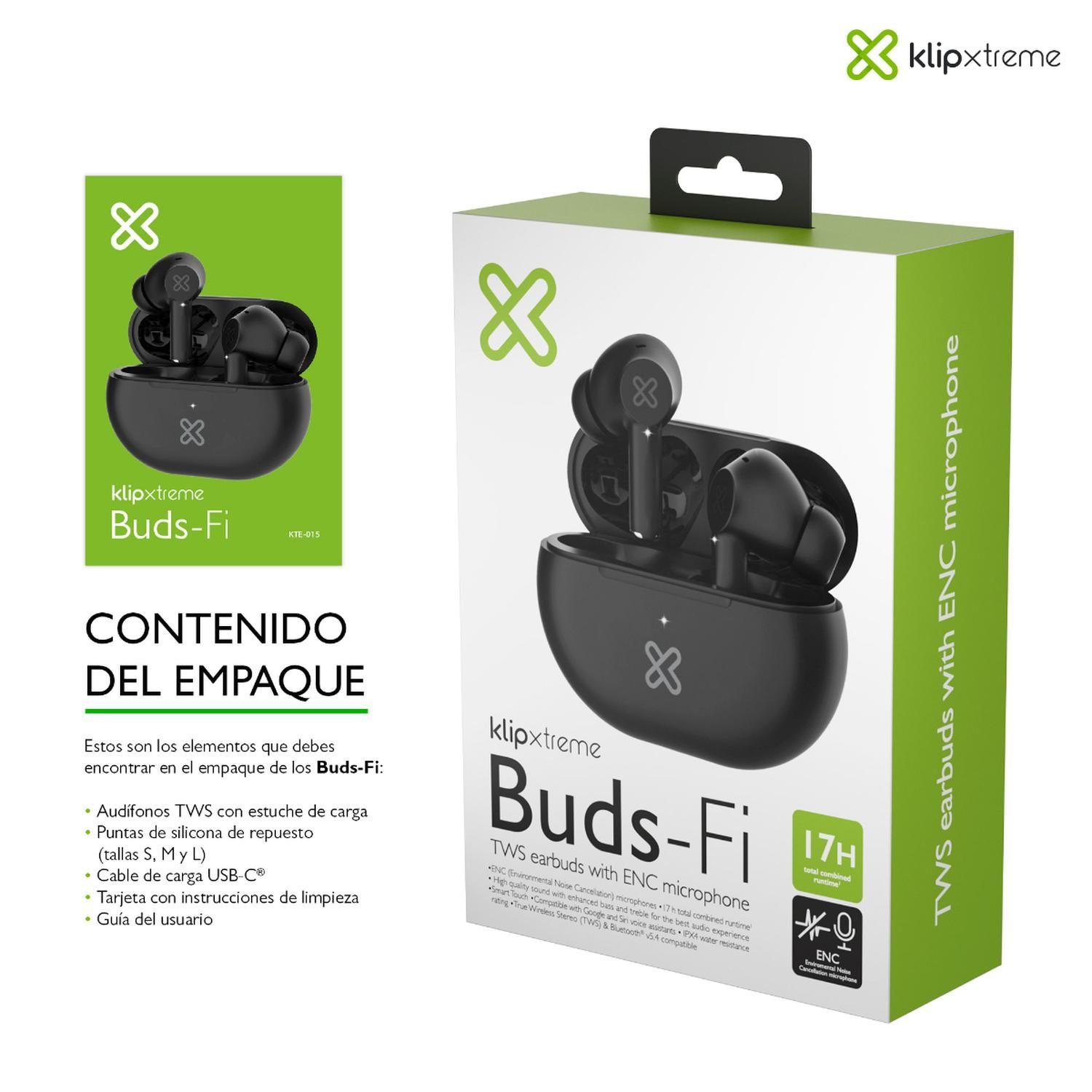 Klip Xtreme Audifonos TWS Buds-Fi Negro KTE-015BK-7