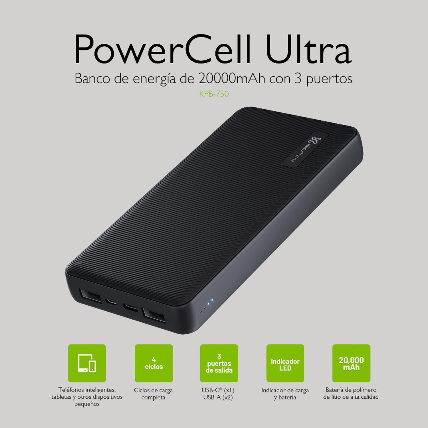 KX Powerbank 20000mAh USB-C + 2x USB-A 15W 5V/3A Max output-8